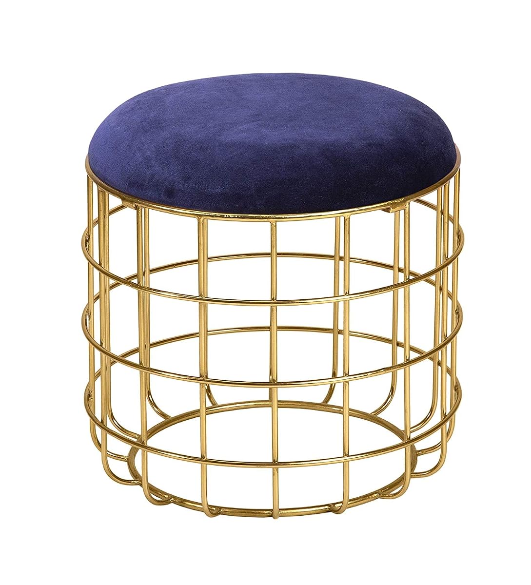 Pikify iron pouffe stool in a living room