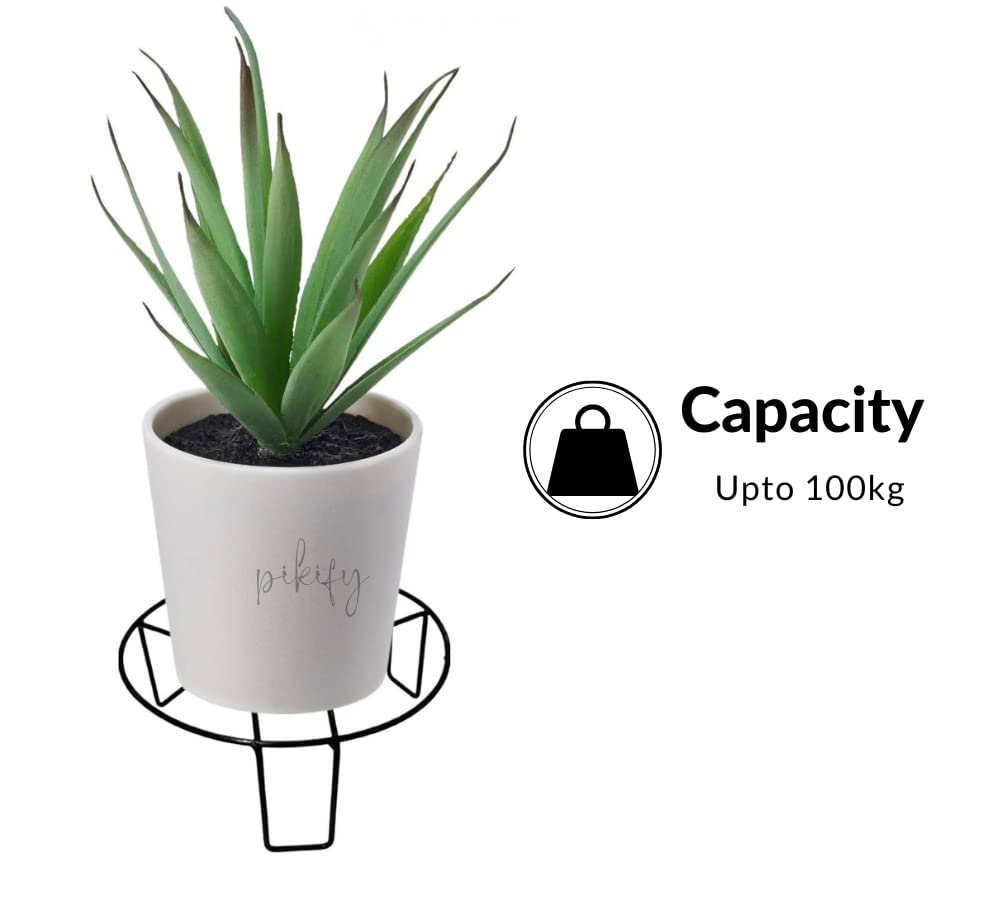 Pot stands on a balcony