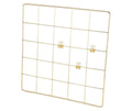 Pikify gold wall grid art display panel, 8 by 8 inches