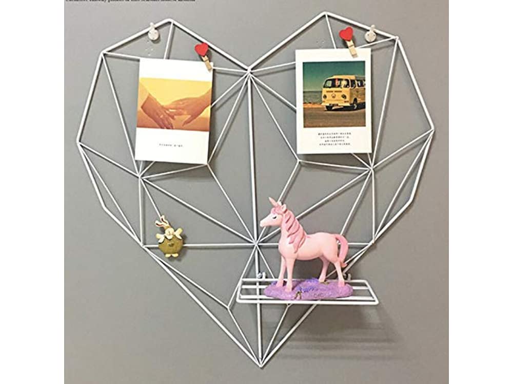 Detail of the heart frame and clips