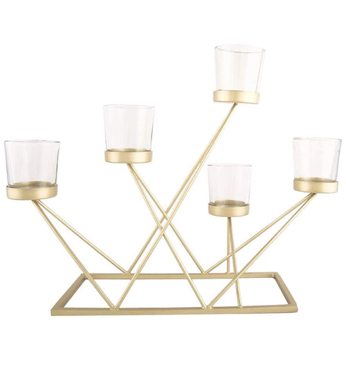 Pikify gold candelabra tealight holder