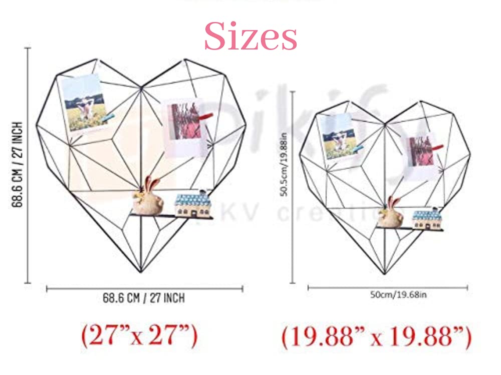 Pikify white metal wall photo frame