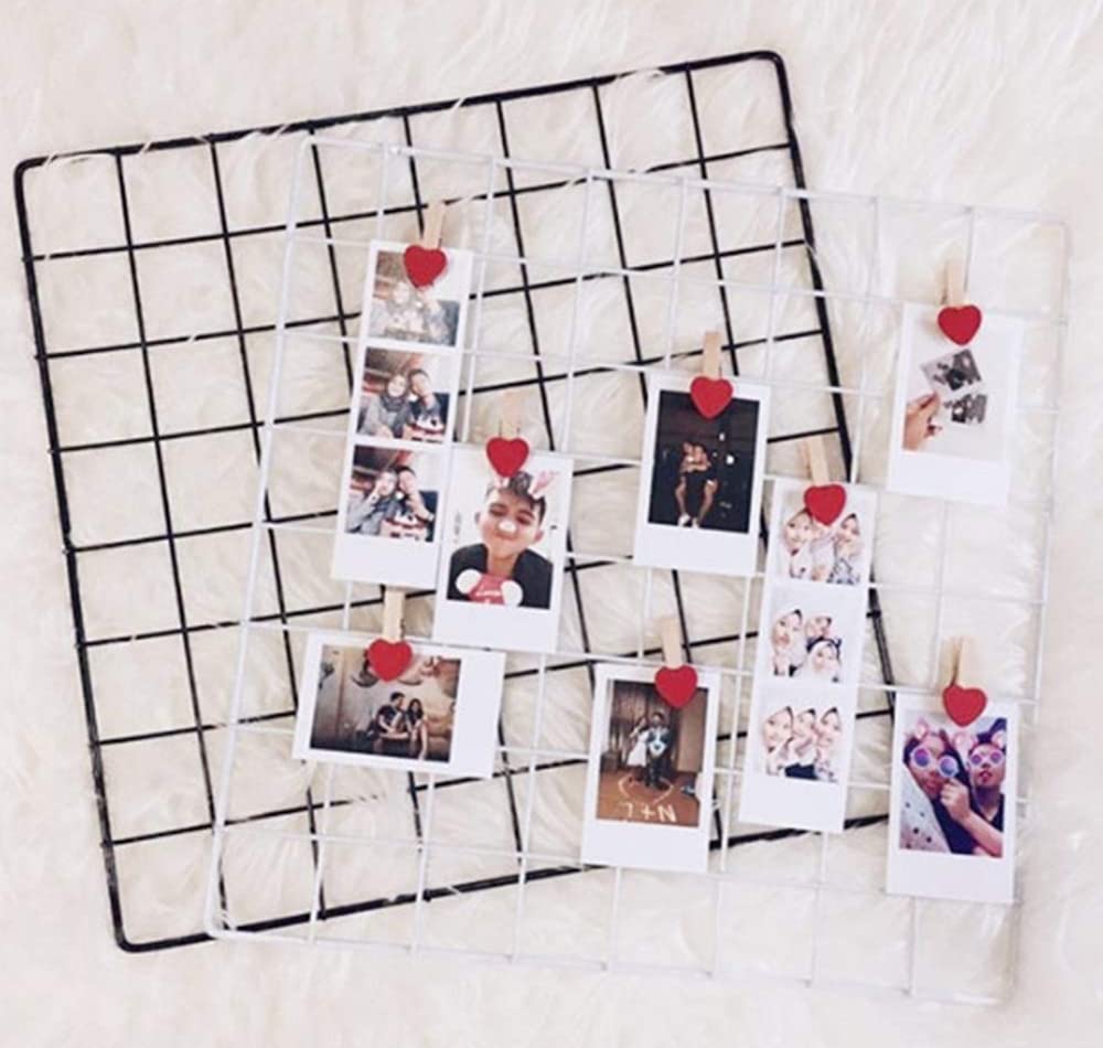 Square grid on a wall