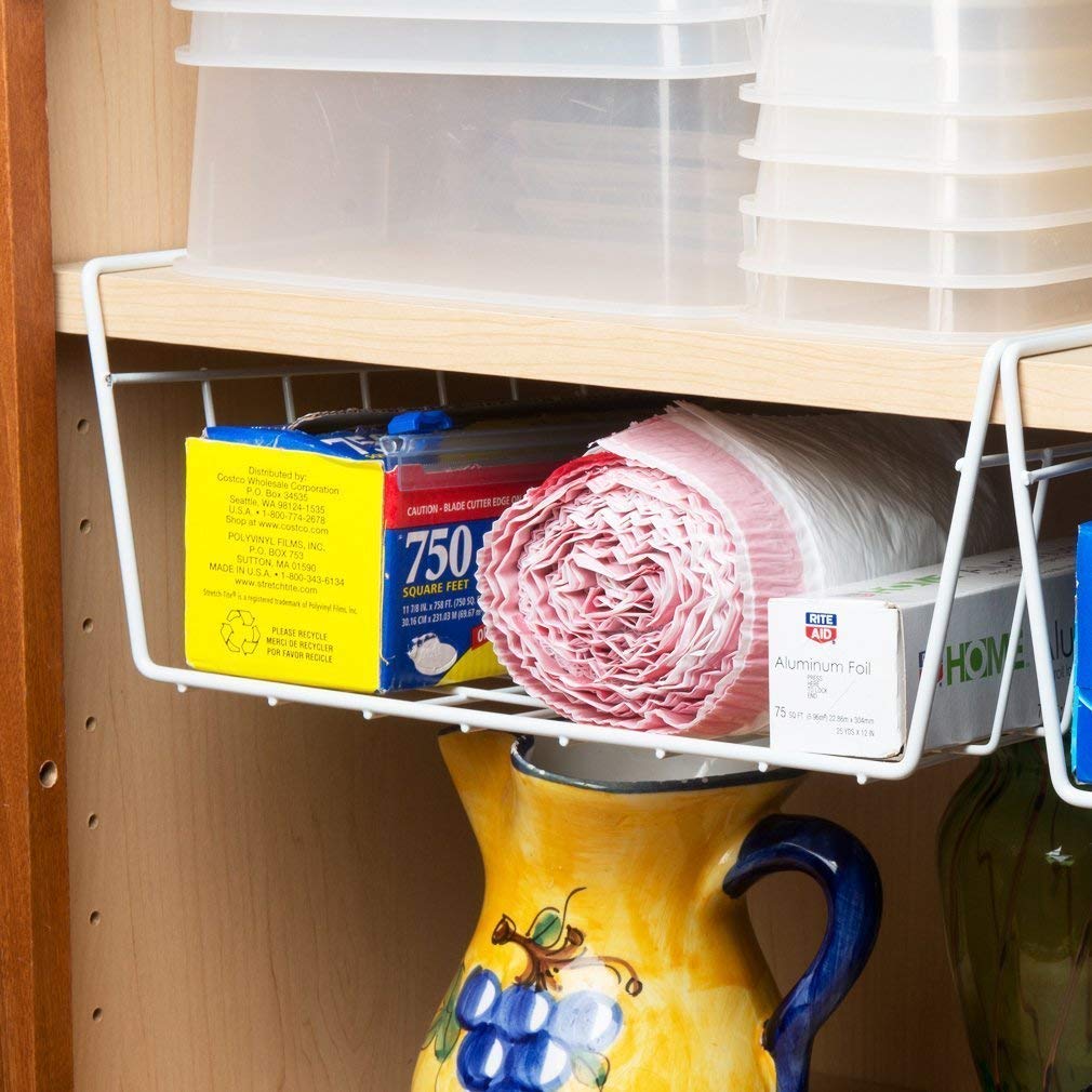 Under-shelf basket detail