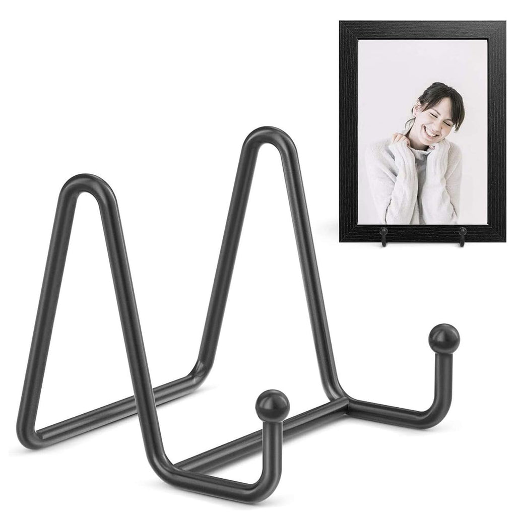 Pikify black decorative plate and frame display stand