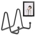 Pikify black decorative plate and frame display stand
