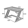 Pikify metal and wood microwave kitchen stand