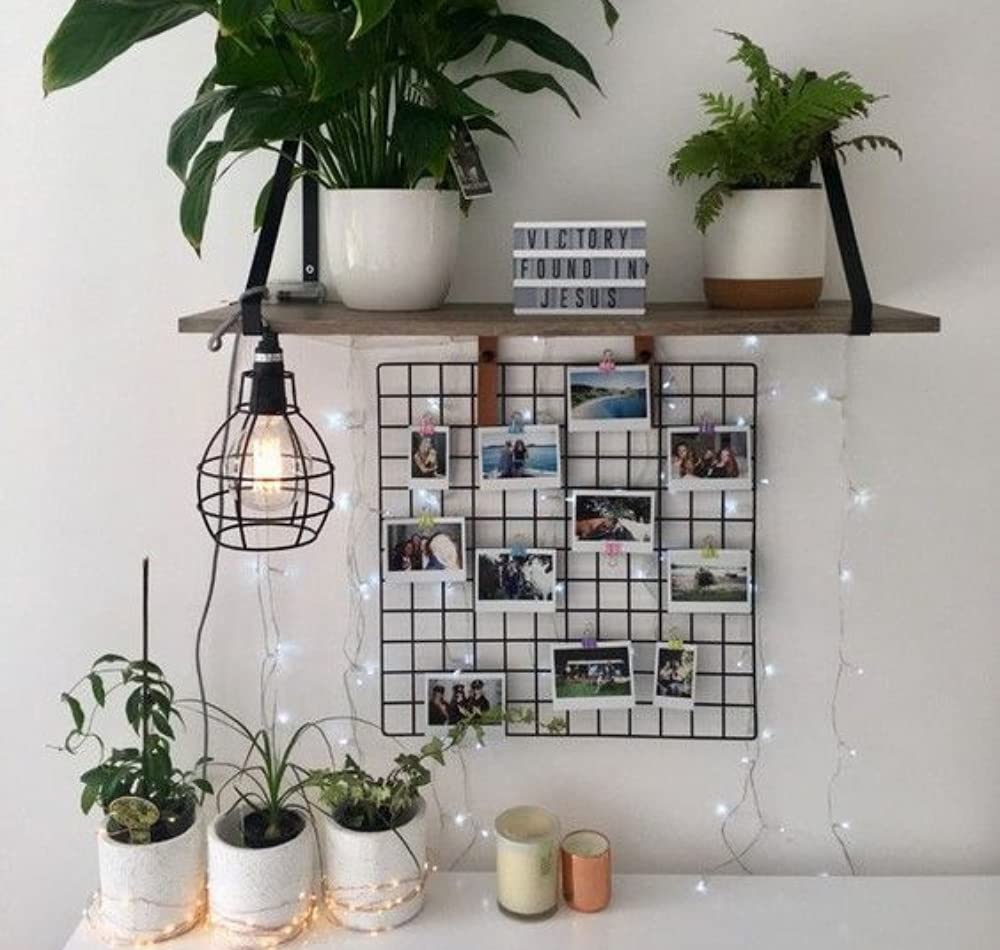 Pikify black square steel grid photo frame