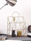 Pikify gold wall hanging storage basket