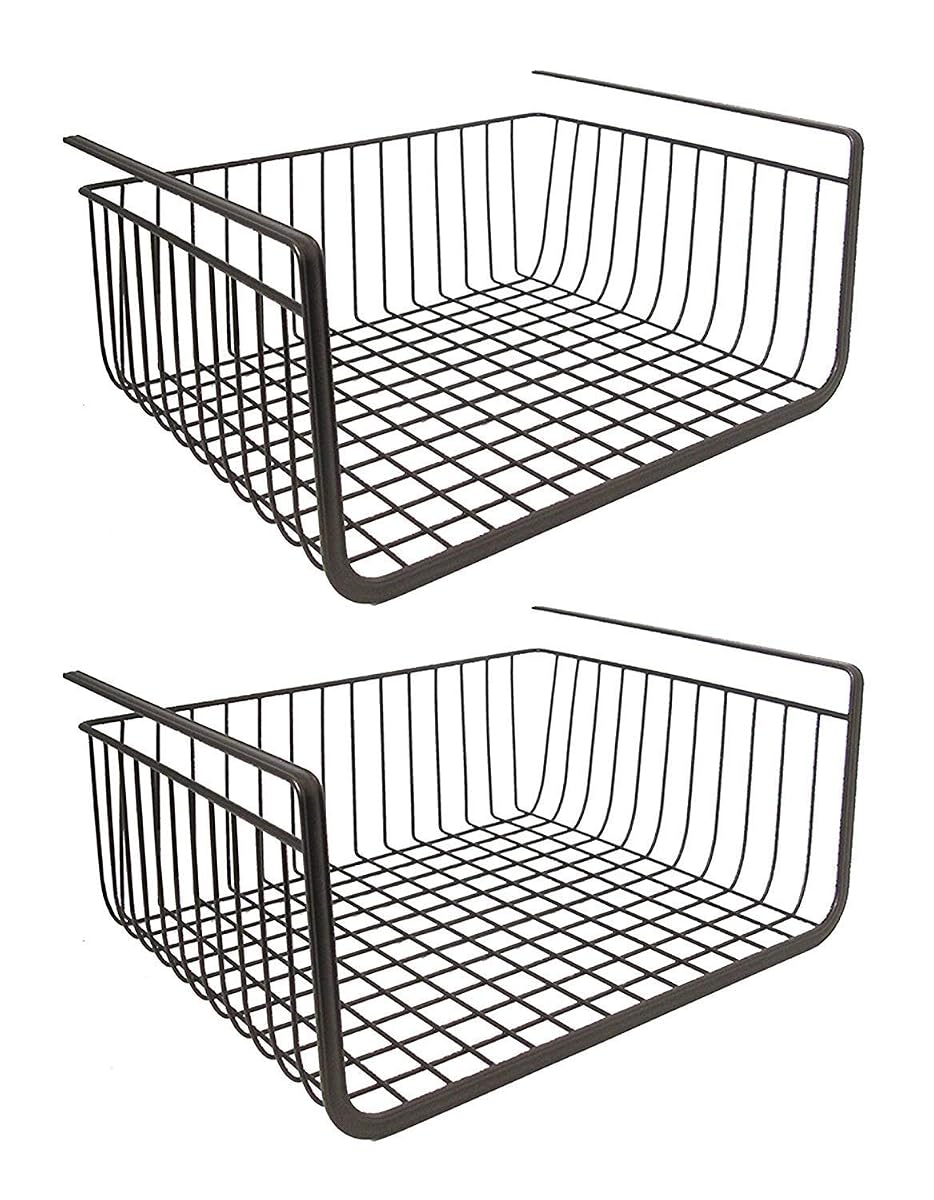 Pikify black under-shelf hanger baskets