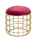 Pikify iron pouffe ottoman stool