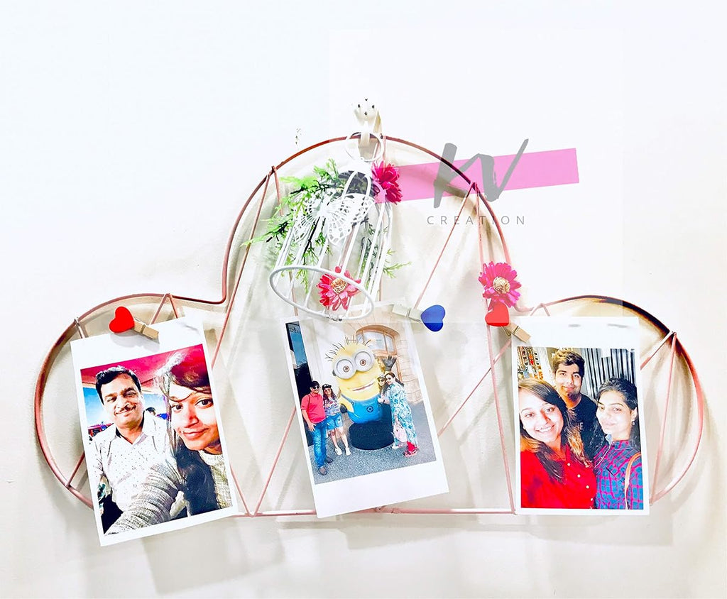 Pikify pink metal wall frame
