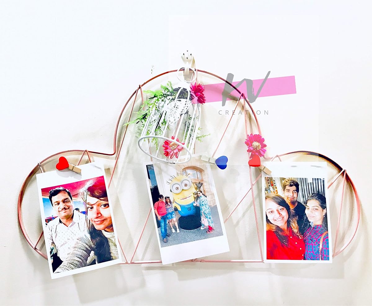 Pikify pink metal wall frame