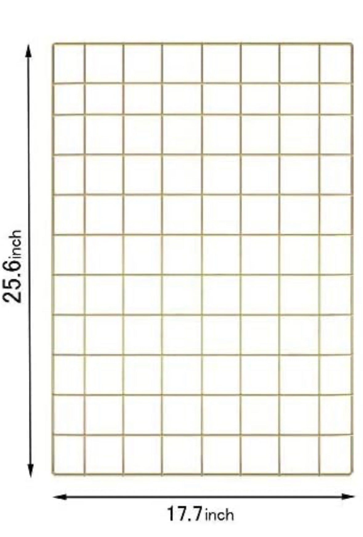 Steel Grid Photo Frame combo with basket & tray— 45 × 65 cm, Gold